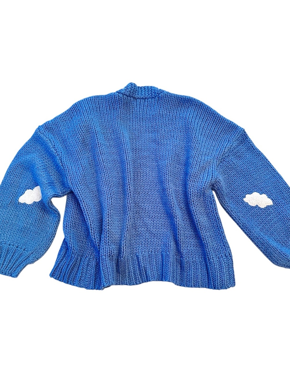 Maeve Anthropologie Cloud Cardigan blue and white size 1X - Picture 6 of 9